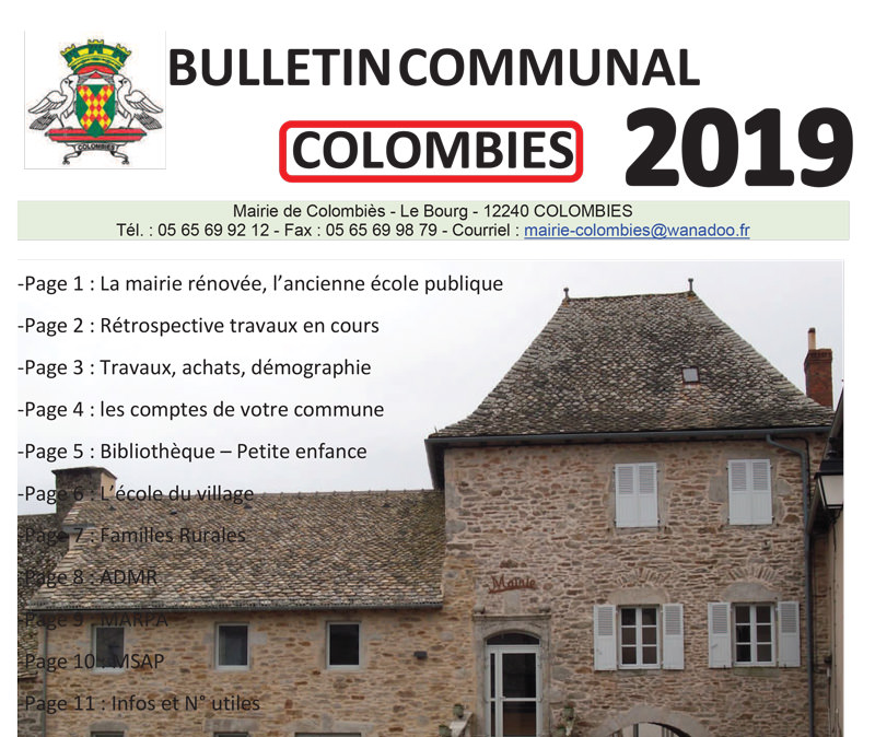Bulletin municipal 2019