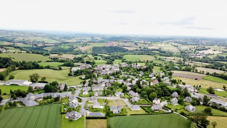 Vue aérienne de Colombiès