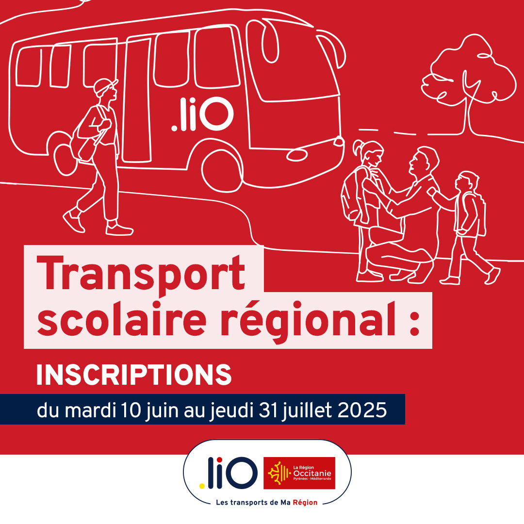 Lire la suite à propos de l’article Transport scolaire régional : les inscriptions sont ouvertes jusqu’au 31 juillet 2025.